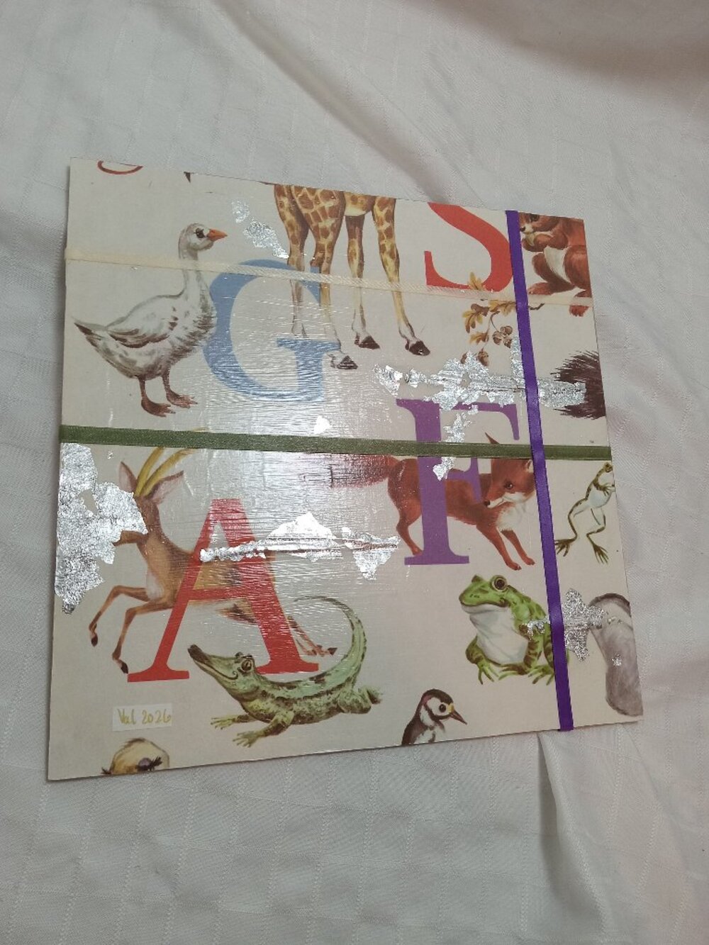 A set of 3 delicate collages on strong cardboard for a baby's or play room